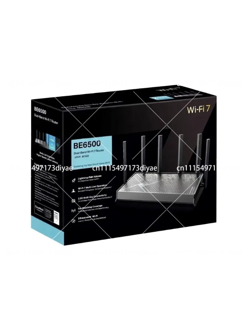 WiFi7 BE400 BE6500 Dual Band Gigabit Router, High Speed Wireless Internet, Home Network Coverage