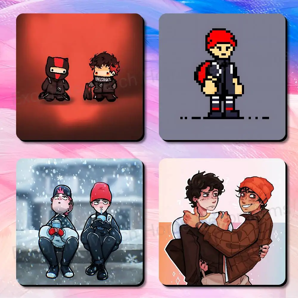 T-Twenty Chibi One P-Pilots Breach Soft Magnetic Refrigerator Magnets Dimensions 75x75mm Personality Decorations Creative Gifts