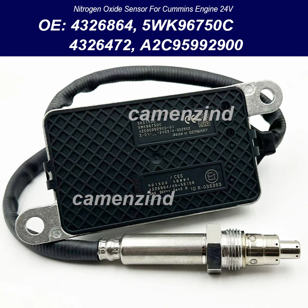 

4326864 5WK96750C 5WK96750A 4326472 2872943 A2C95992900 5WK9 6750C Truck NOX Nitrogen Oxide Sensor for C-ummins Engine 24V