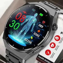 New ECG+PPG Smart Watch Men Sangao Laser Health Heart Rate Blood Pressure Fitness Sports Watches IP68 Waterproof Smartwatch