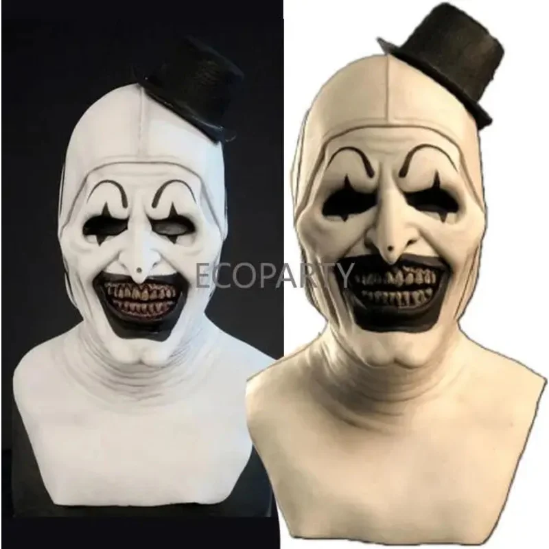 قناع المرعب الدموي التأثيري رعب مخيف شيطان الشر الجوكر قبعة اللاتكس خوذة زي الحفلات الدعائم ماسكارا الهالوين om[8