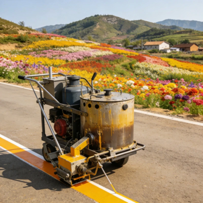 

Highway Marking Machine, Hand Push Road Spray Paint Machine, Highway Line Paint Stripe Machine for Highway Project