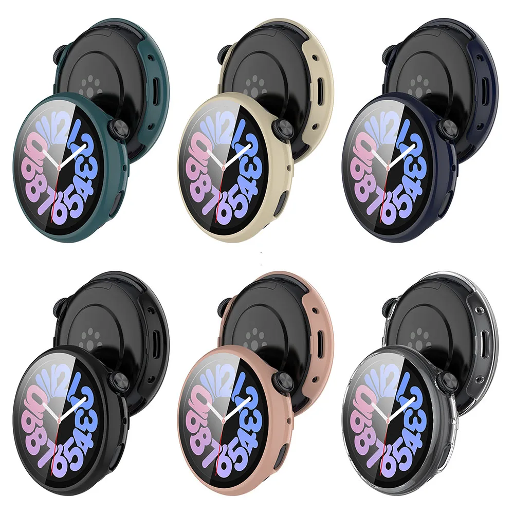 PC+Tempered Glass Protective Case for Vivo Watch 3 Full Screen Protector Shell Frame Bumper