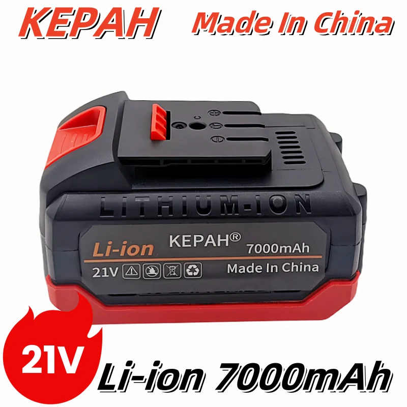 For Dayi 21V 7.0Ah Lithium-ion Rechargeable lpega Power tool Battery Suitable for Cordless Electric wrench, drill, saw etc