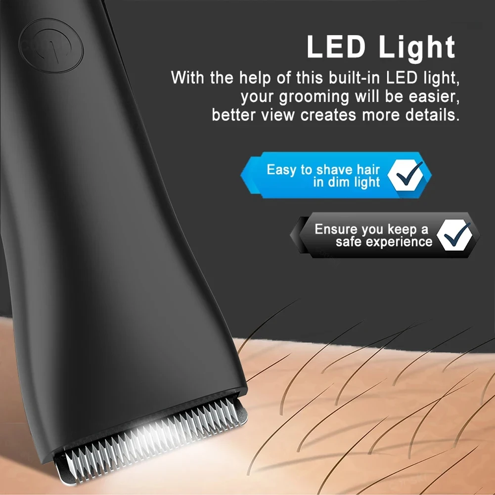 

Body Epilator For Men Rechargeable Hair Removal Sensitive Area Body Hair Trimmer