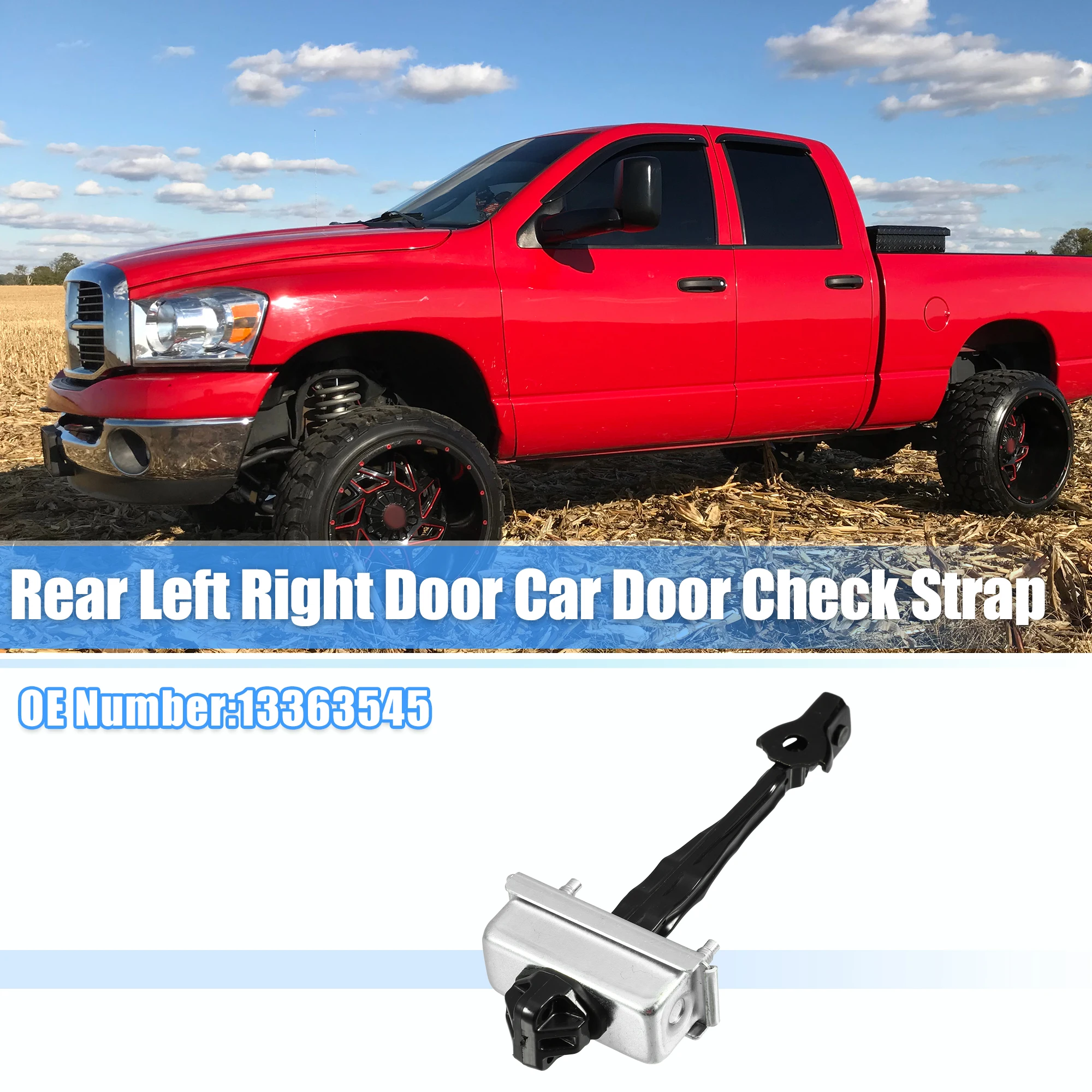 UXCELL Rear Door Hinge Check Arm Stop Strap for Buick Verano 2012-2017 No.13363545