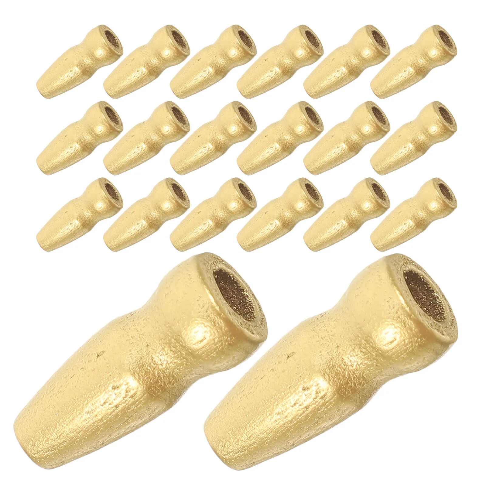 25Pcs Wooden Flagpole Finials Handheld Flag Pole Topper Solid Wood Replacement Decorative Flagpole Head for Outdoor Residential