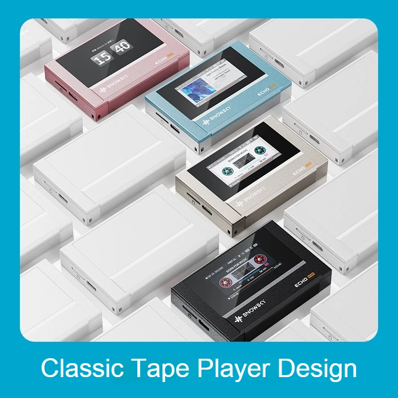 Fiio Snowsky Echo Mini Wireless Bluetooth MP3 Player 8GB Retro Portable Walkman 15 Hours Battery Life Support DSD Music Gift