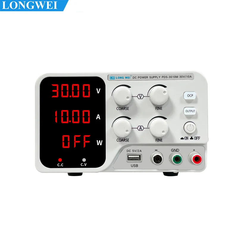 

LONGWEI PDS-3010M Variable DC Power Supply 30V 10A with Battery Charging Function