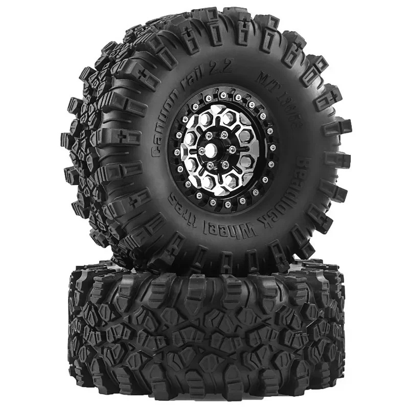 

2.2inch Metal Tires With Hex Hubs 12MM Aluminum Wheel for Sporty Class CC01 D90 Axial SCX10 Trxs TRX4