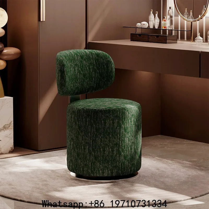 

Italian minimalist Tamburound rotating dressing chair Nordic designer creative makeup stool