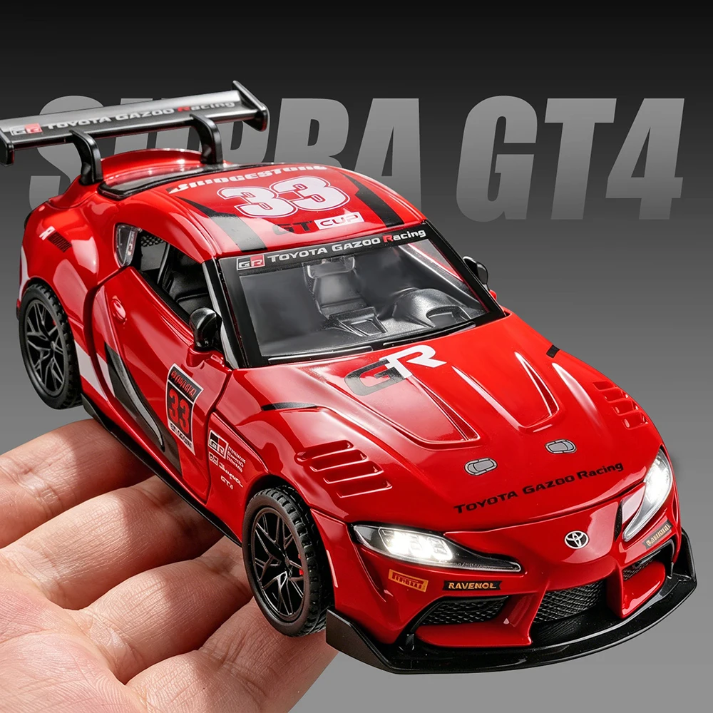 

1:32 SUPRA GR86 Diecast Alloy Modesl Toys Cars Doors Opened with Rubber Tires Pull Back Miniature Vehices Fun Gifts for Friends