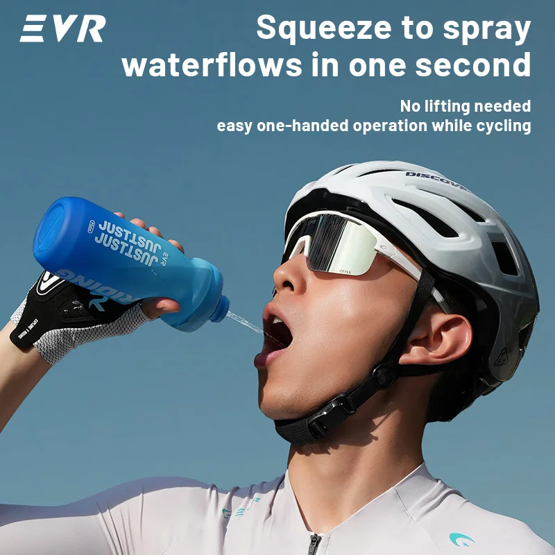 EVR Cycling Cater Bottle Squeezable Road Bicycle Water Bottle 550ml/650ml Gradient Color Design Outdoor Sports Water Bottle