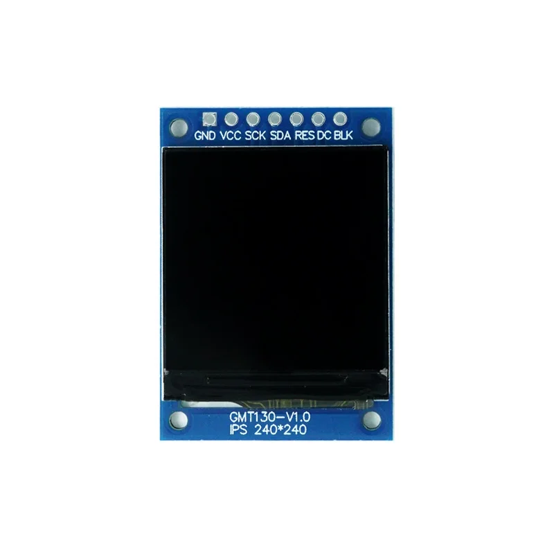 Modulo di visualizzazione schermo LCD TFT SPI quadrato da 1,33 pollici 240x240 - IC driver ST7789, 7 pin/10 pin con opzione libreria di caratteri