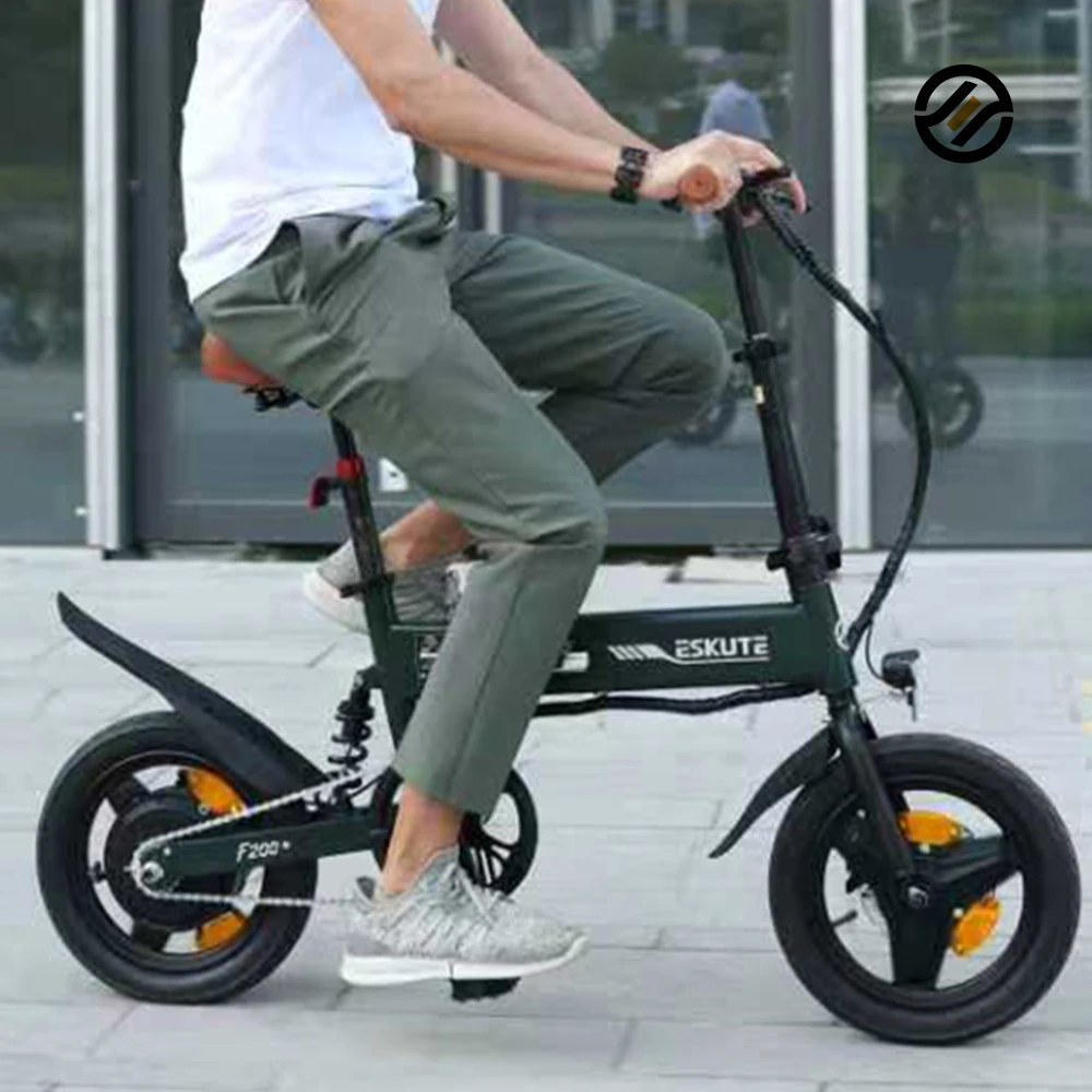 ESKUTE Großhandel 14 Zoll faltbares kleines E-Bike tragbares 250 W 36 V 7,8 Ah Scheibenbremse E-Bike faltbares Elektrofahrrad für Erwachsene aus China