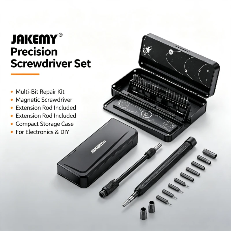 JAKEMY JM-8180 Precision Screwdriver Set Magnetic Phillips Hex CR-V Bits Screw Driver for iPhone PC Electronic Repair Hand Tools