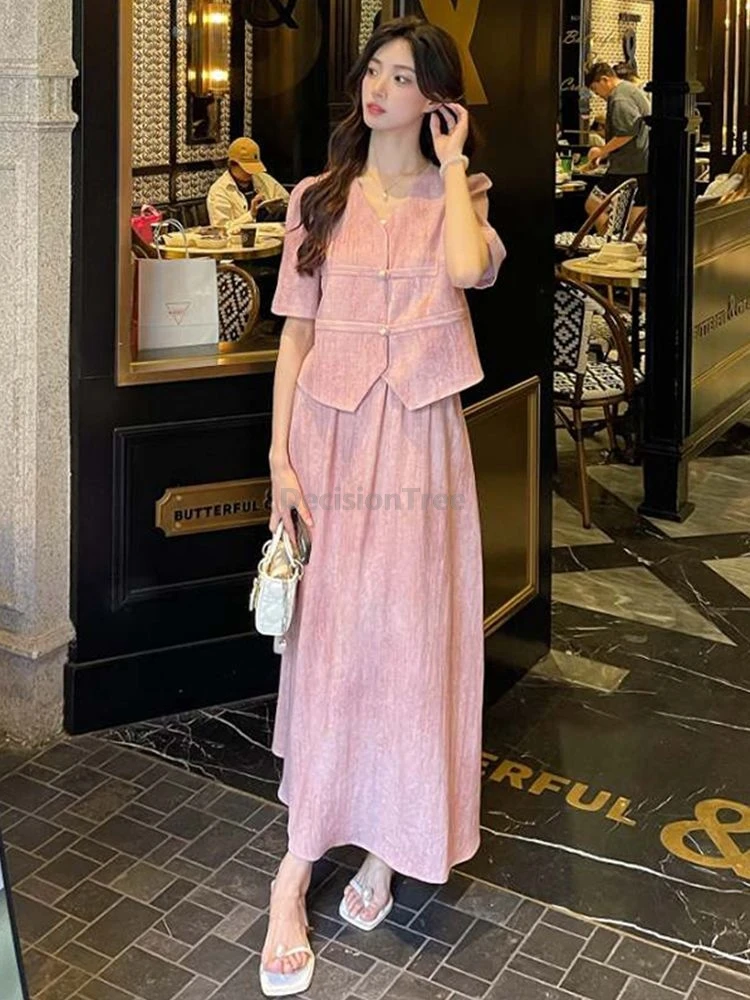 

2025 популярный модный винтажный комплект китайской одежды, элегантная женская повседневная рабочая одежда, элегантный темпераментный повседневный комплект из двух предметов