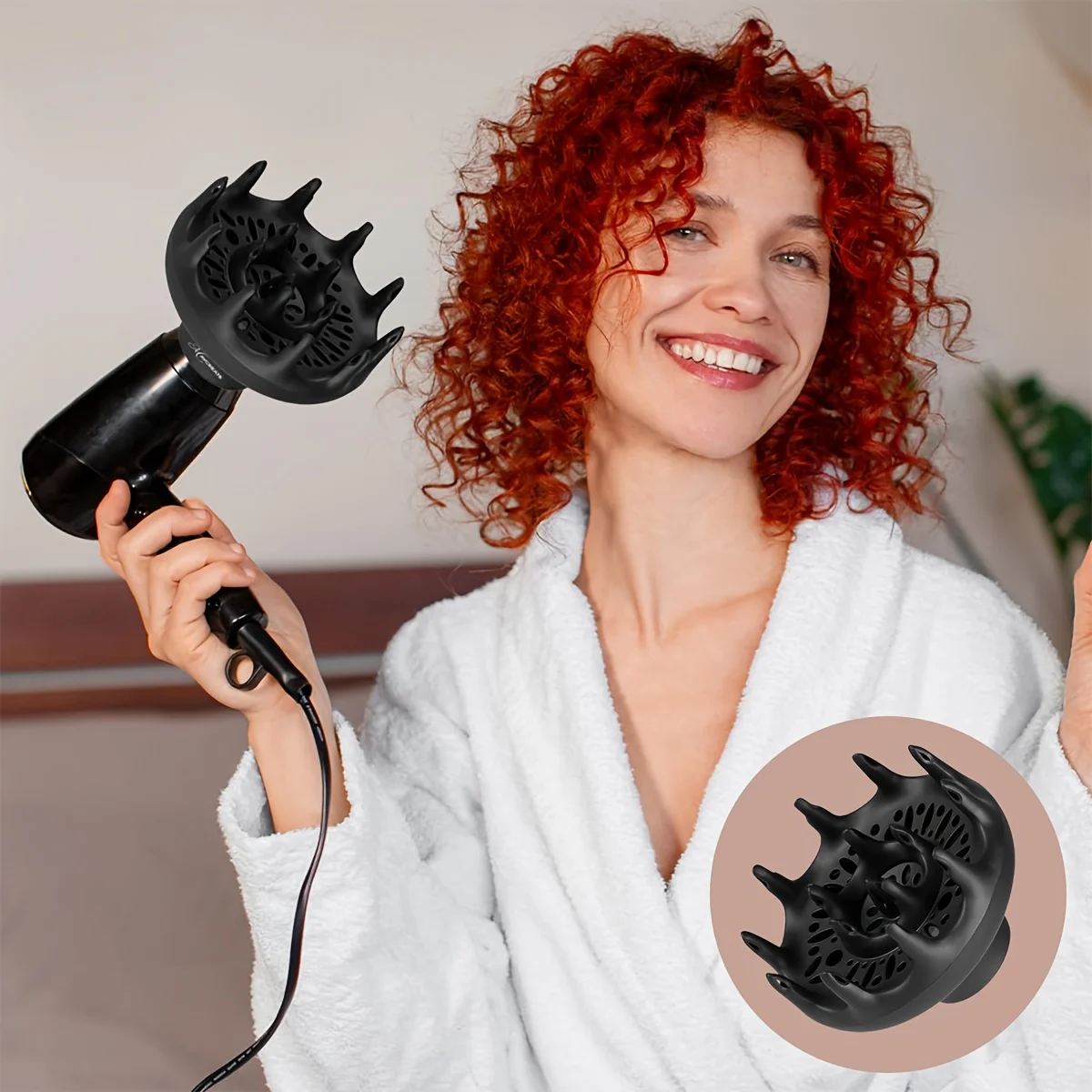 Universal Hair Diffuser Attachment Nylon Hair Diffuser Attachment Portable Electric Hair Dryer Wind Diffuser Home Accessories