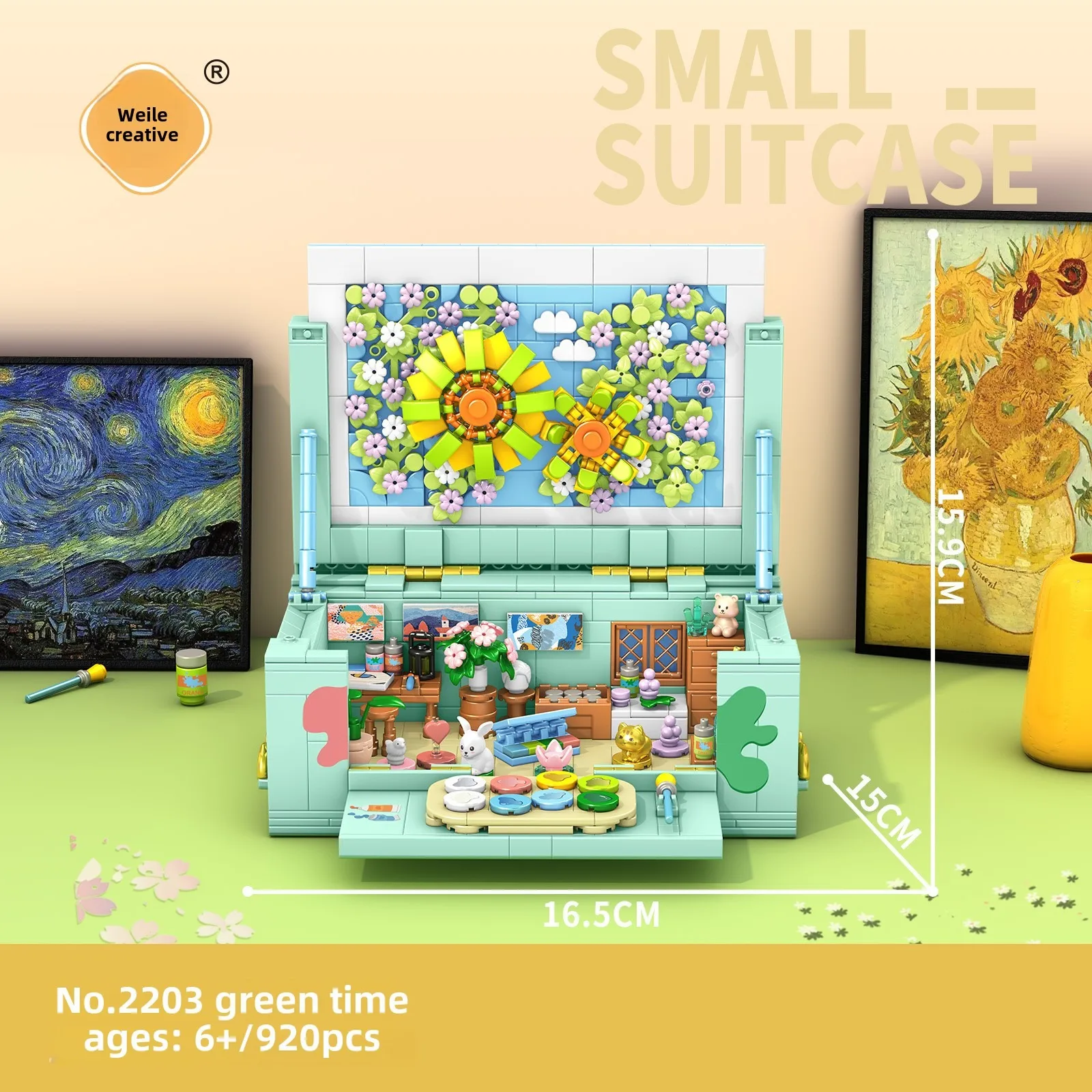 الجسيمات الصغيرة 2201-04 سلسلة مشهد البناء المجمعة لعبة مكعبات البناء للأطفال