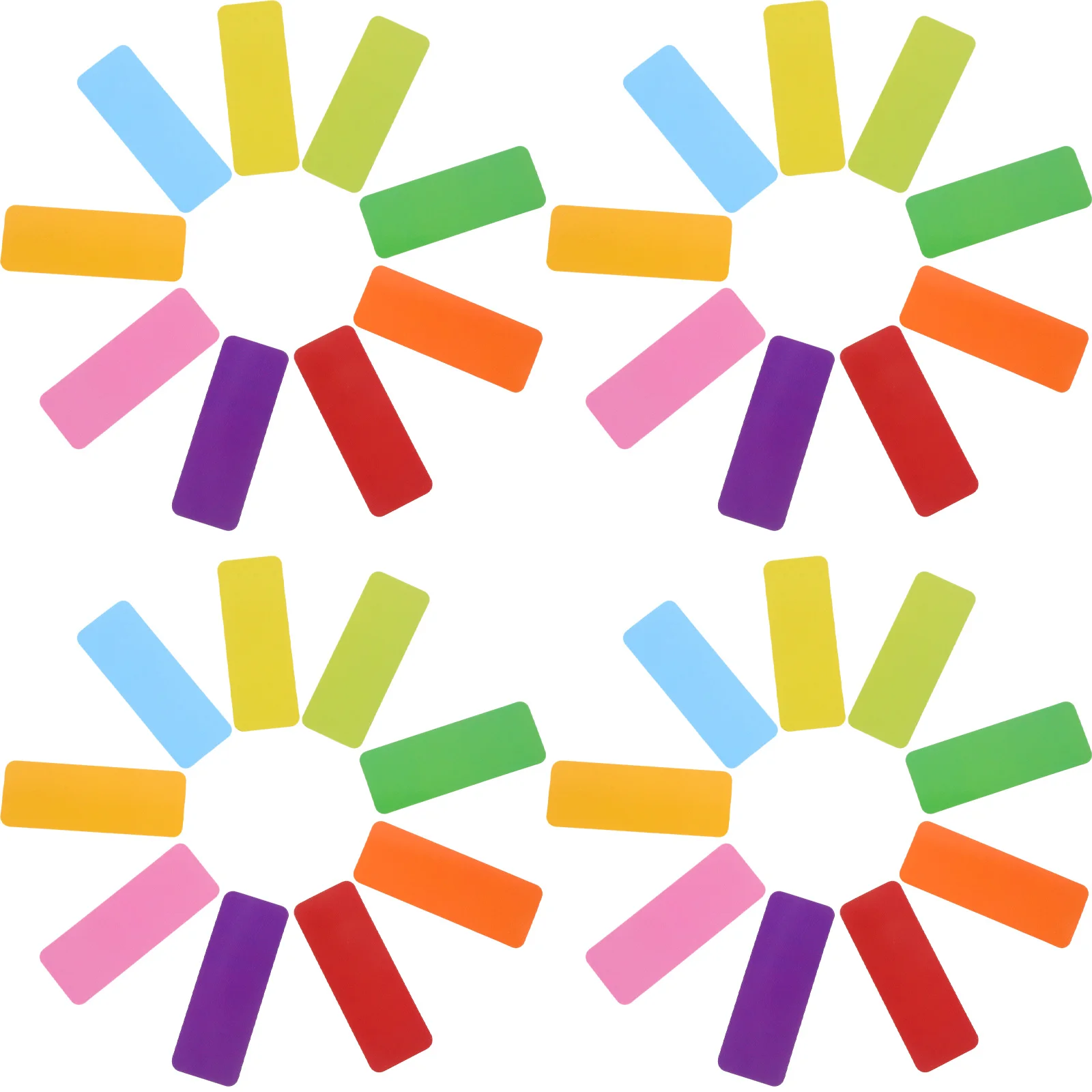 72 قطعة من الملصقات المغناطيسية للمسح الجاف للكتابة للثلاجة والسبورة البيضاء والمكتب والفصول الدراسية وملصقات المذكرات ومغناطيس الثلاجة