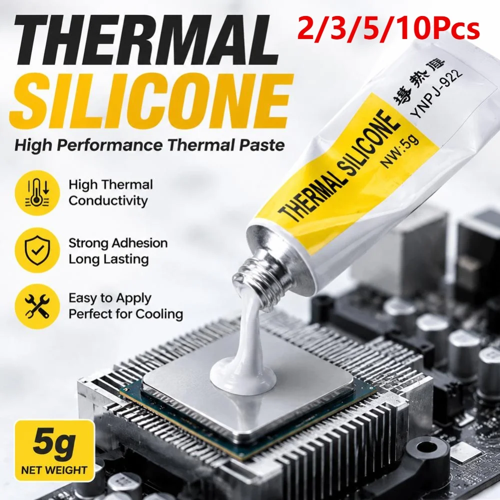 2/3/5/10pcs Thermal Paste Conductive Heatsink Plaster Viscous Adhesive Glue For Chip VGA RAM LED IC Cooler Radiator Cooling