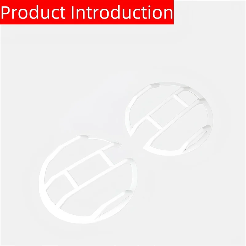 

Car Headlight Guard Cover Protector Trim For Ford Bronco 2021-2024 Accessories White-ABQF
