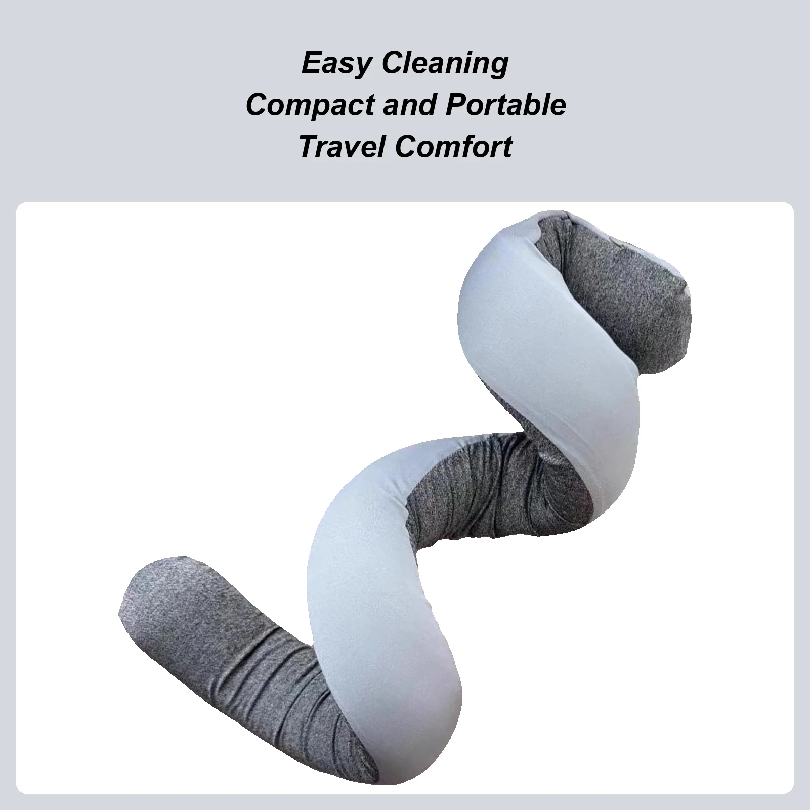 Neck Pillow For Travel Adjustable Spiral S Shape Cushion Lightweight Neck Support Pillow For Home Office Car Rides Airplane Road