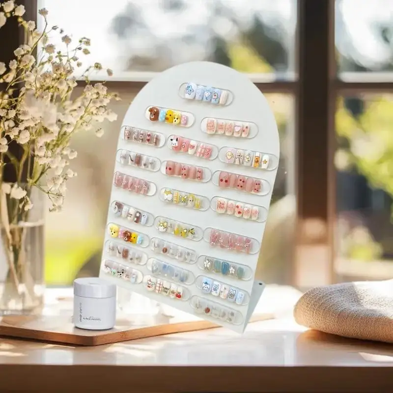 Neue Premium Acryl Nagel Farbe Platte Magnet Nagel Tipps Display Board Vergleich Farbe Karte Mit Nummer Aufkleber Für Nagel Salon