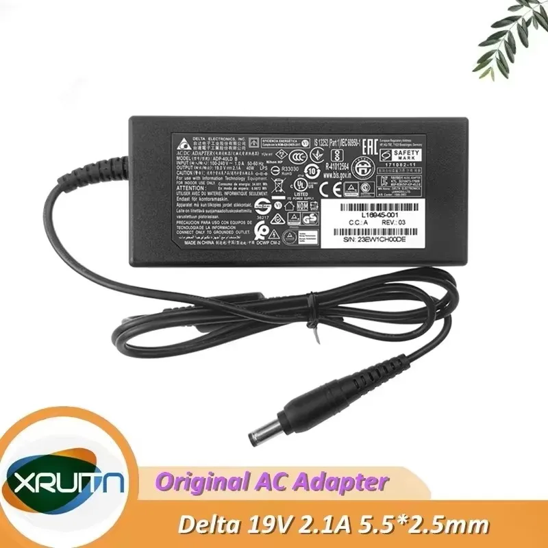 Genuine DELTA 19V 2.1A 40W 5.5x2.5mm ADP-40LD D ADP-40LD B AC Adapter For HP N220 22vx ASUS AOC Monitor Power Supply Charger