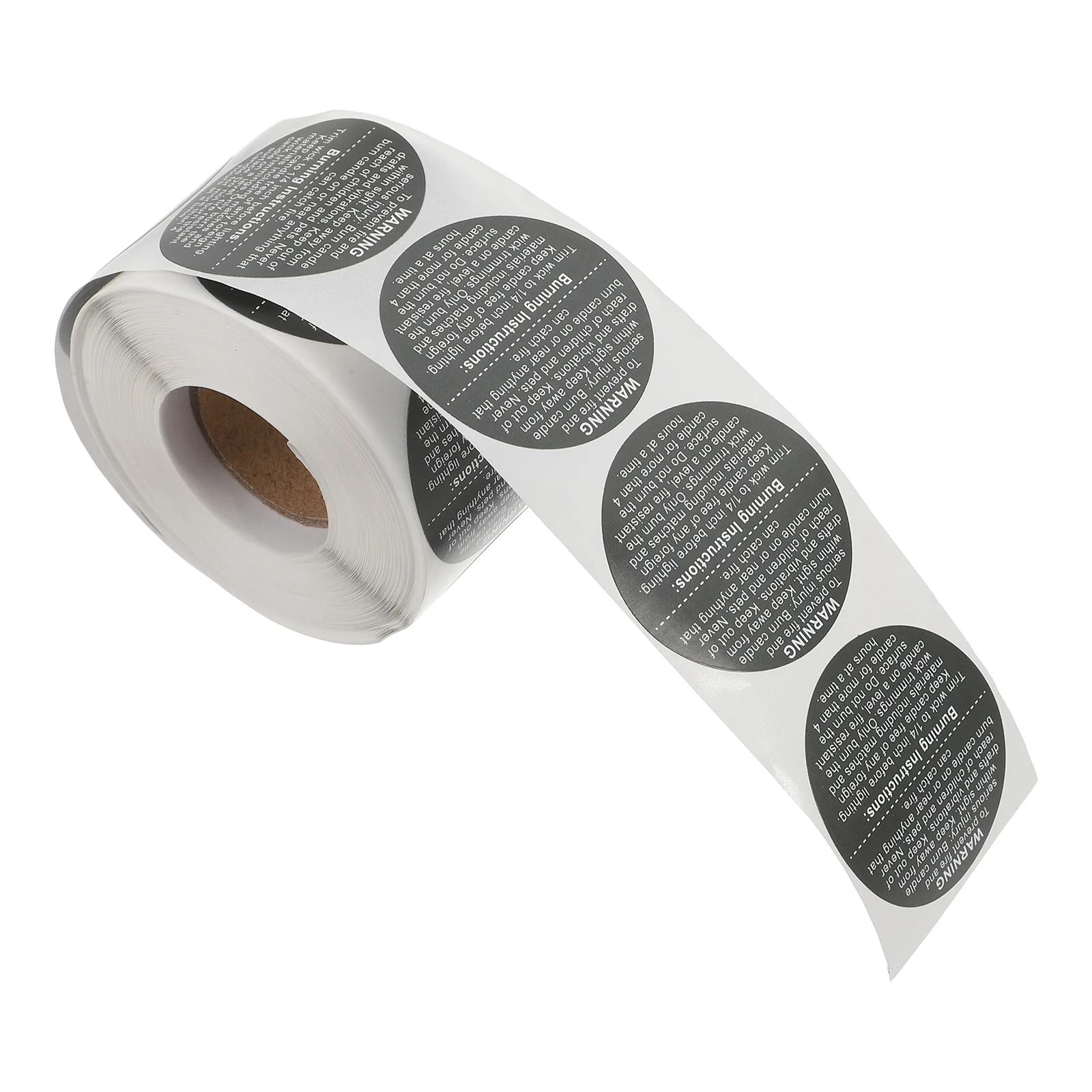 

500pcs Safety Stickers Self-Adhesive Warning Labels For Jars Containers Flame Retardant Decal Durable Packaging