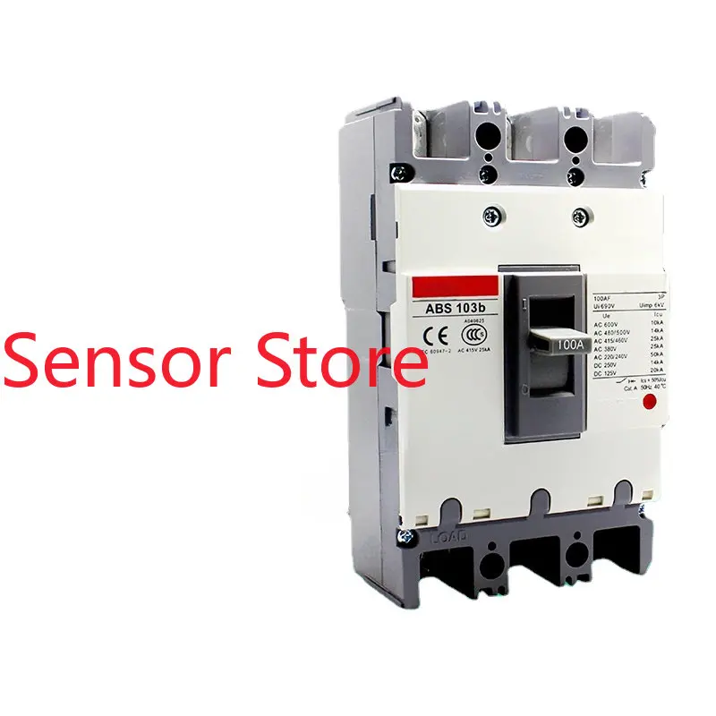 Wuxi MEC Three-phase Molded Case Circuit Breaker ABS103b 3P 60A 75A 100A