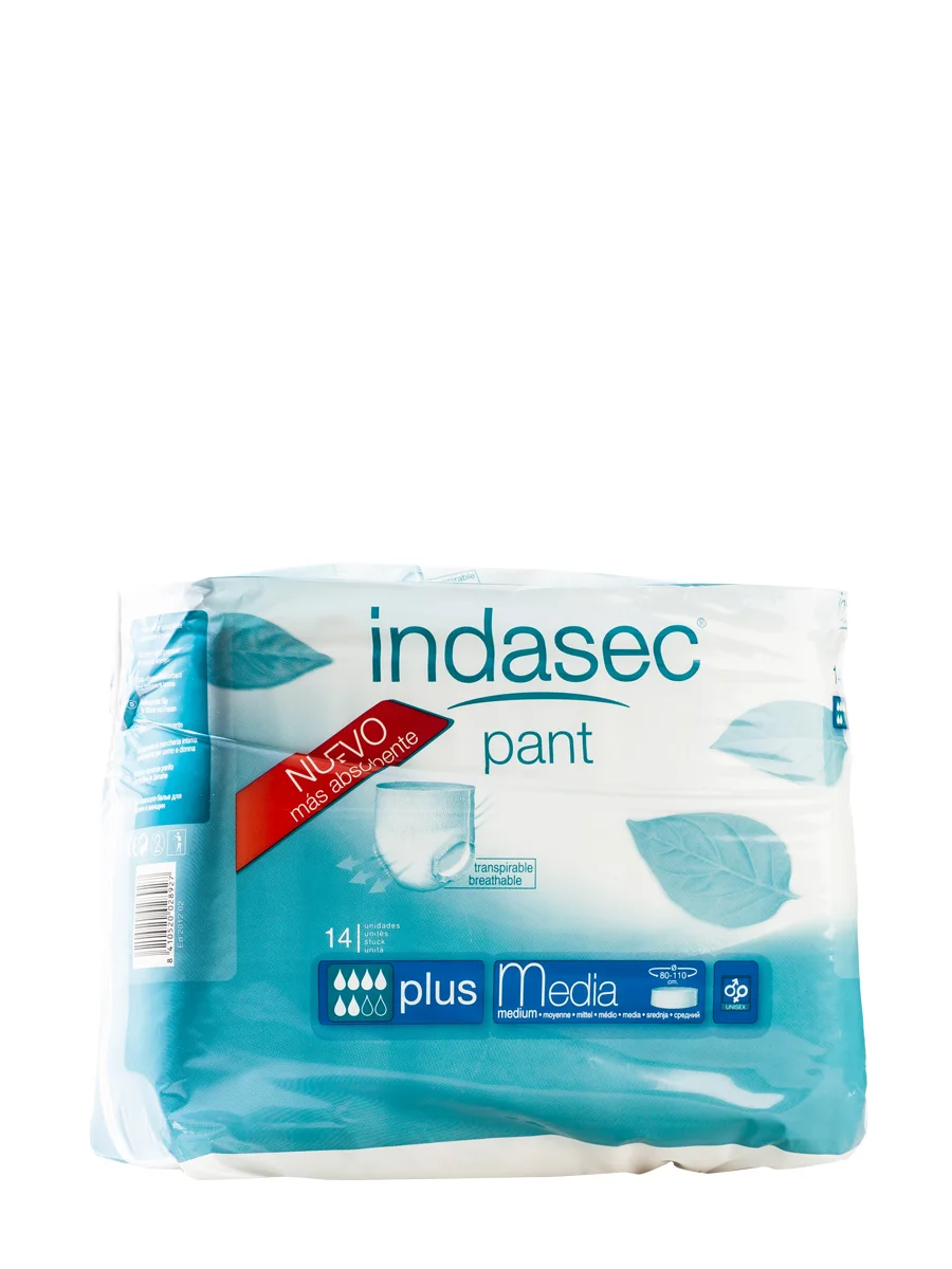 Indasec absorb inc urine dia anatomical pant t- median 10-for urine leakage