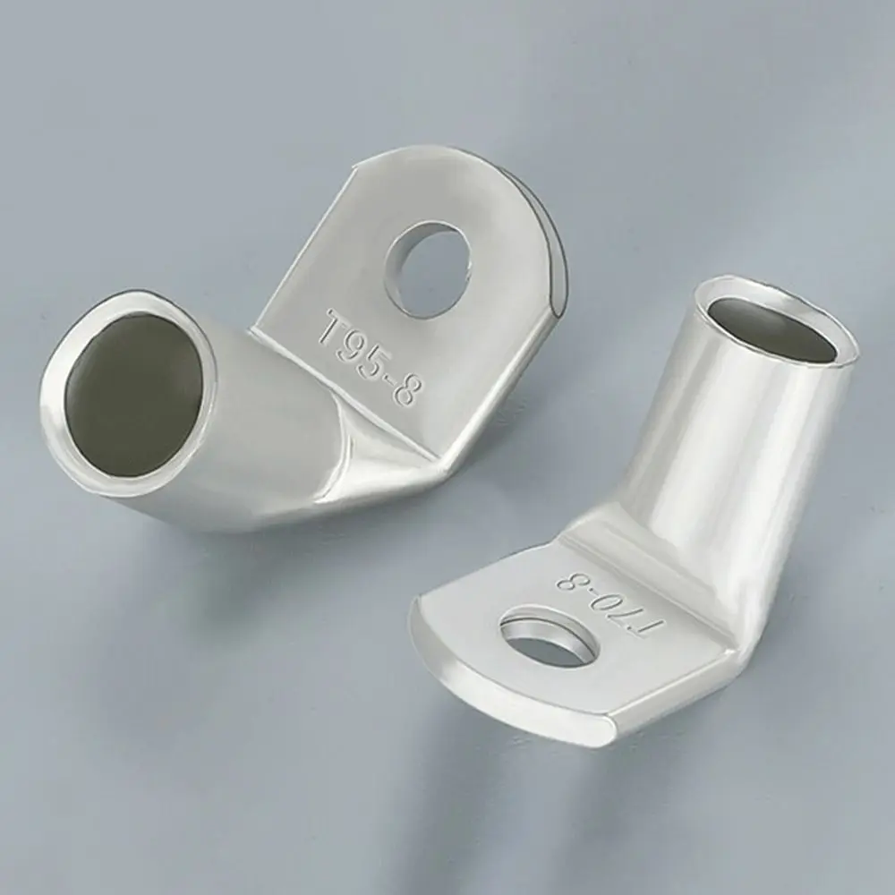 L Shape Right Angle Crimp Terminal 90 Degree Bend Tinned Copper Wire Connector Terminal Ring Lug M6 M8 M10 M12 Lug