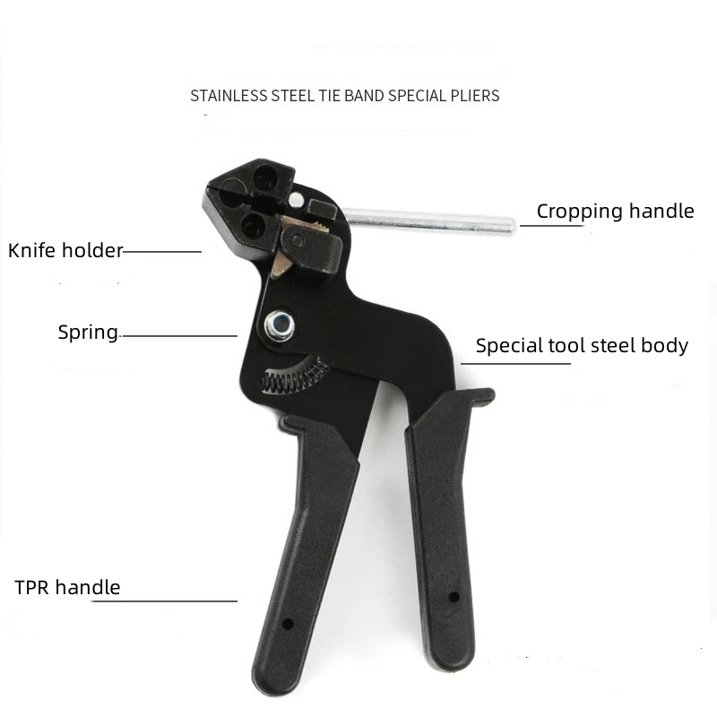 NEW Cable Tie Plier Fastening Strap Cable Tie Gun Automatic Cutting Tool Tension Stainless Steel Self-Locking Ties Hand Tools