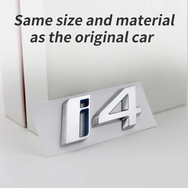 Suitable for BMW i4 car badge modification, rear badge edrive35 edrive40 letter black silver G26 digital badge