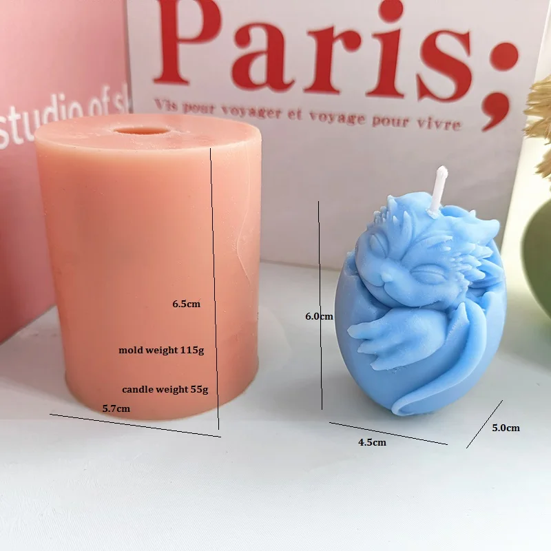 

Форма для свечей в виде 3D дракона, яйца, силиконовая гипсовая ароматерапия, инструменты для изготовления свечей, соевый воск, форма для мыла из смолы, «сделай сам», подарочное украшение для стола