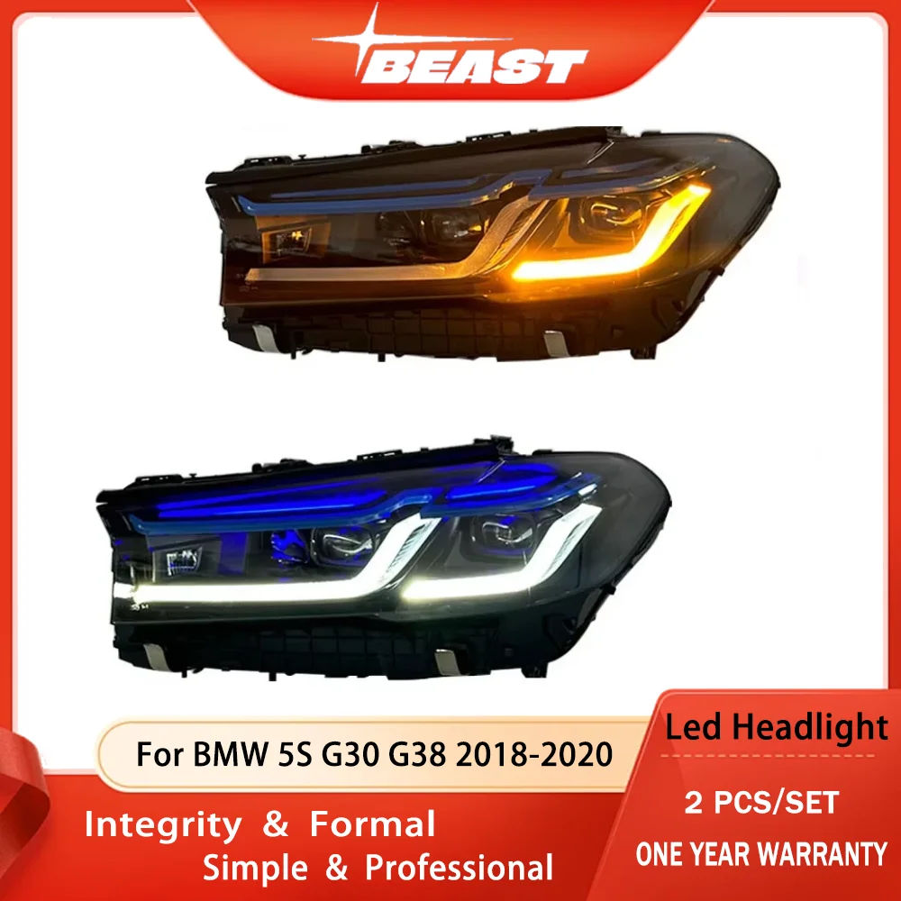 

Bmw G30 G38 18-20 Modified Led Plug and Play Headlight 5 Series Headlamp High Quality Car Accessories