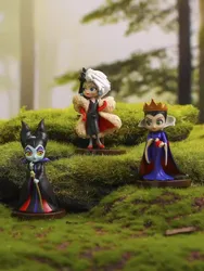 3pcs/Set Disney Q posket Petit Villains Descendants 2 Maleficent Cruella de Vil Queen 8cm Action Figure Model Toys for kids gift