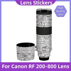 For Canon RF 200-800 Decal Skin Camera Lens Sticker Vinyl Wrap Film Protector Coat RF200-800 200-800mm F6.3-9 F/6.3-9 IS USM