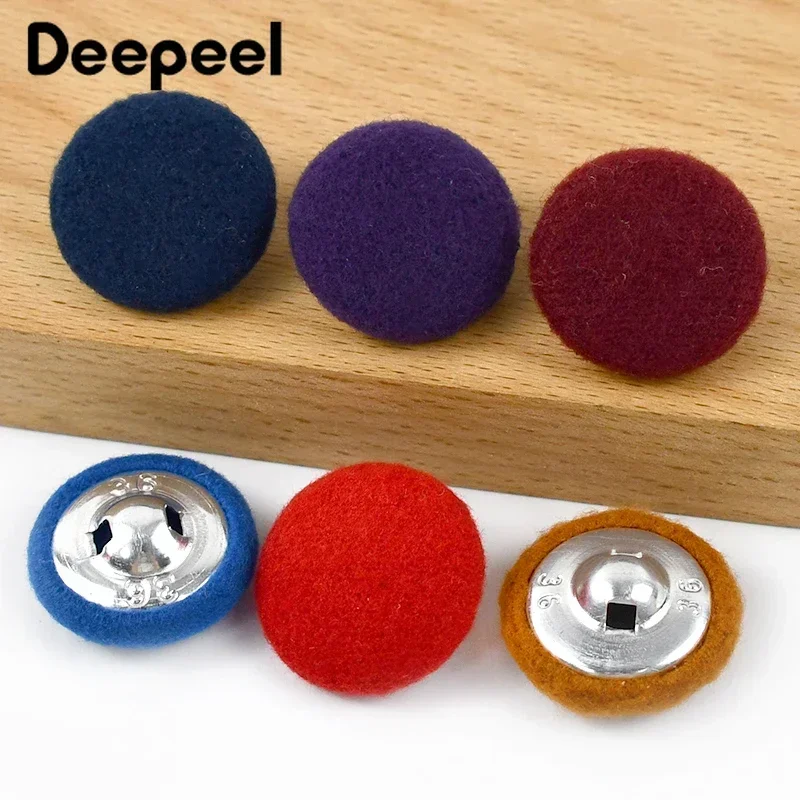 50pcs deepeel 15-38mm Kasmír Fedett Szállodai küldönc decorativa Viharkabát Köntös gomb Öltözés scrapbook DIY Összevarrás kiegészítők