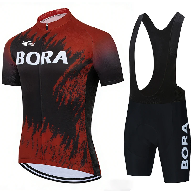 

Mtb Shorts UCI BORA Cycling Clothing Man Mountain Bike Jerseys Clothes Men Laser Cut Uniform Maillot Cyclisme Summer Jersey Mens
