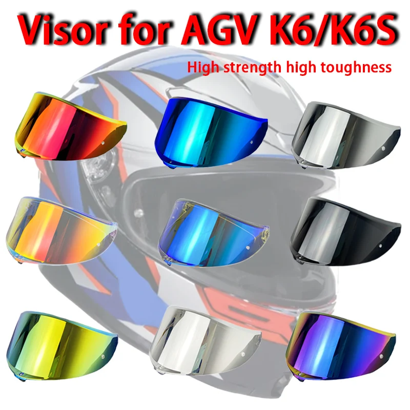 Kask Visor AGV K6 K6S Motosiklet Kask Gözlük Motosiklet Kask Renk Değişikliği Lens K6 Visor