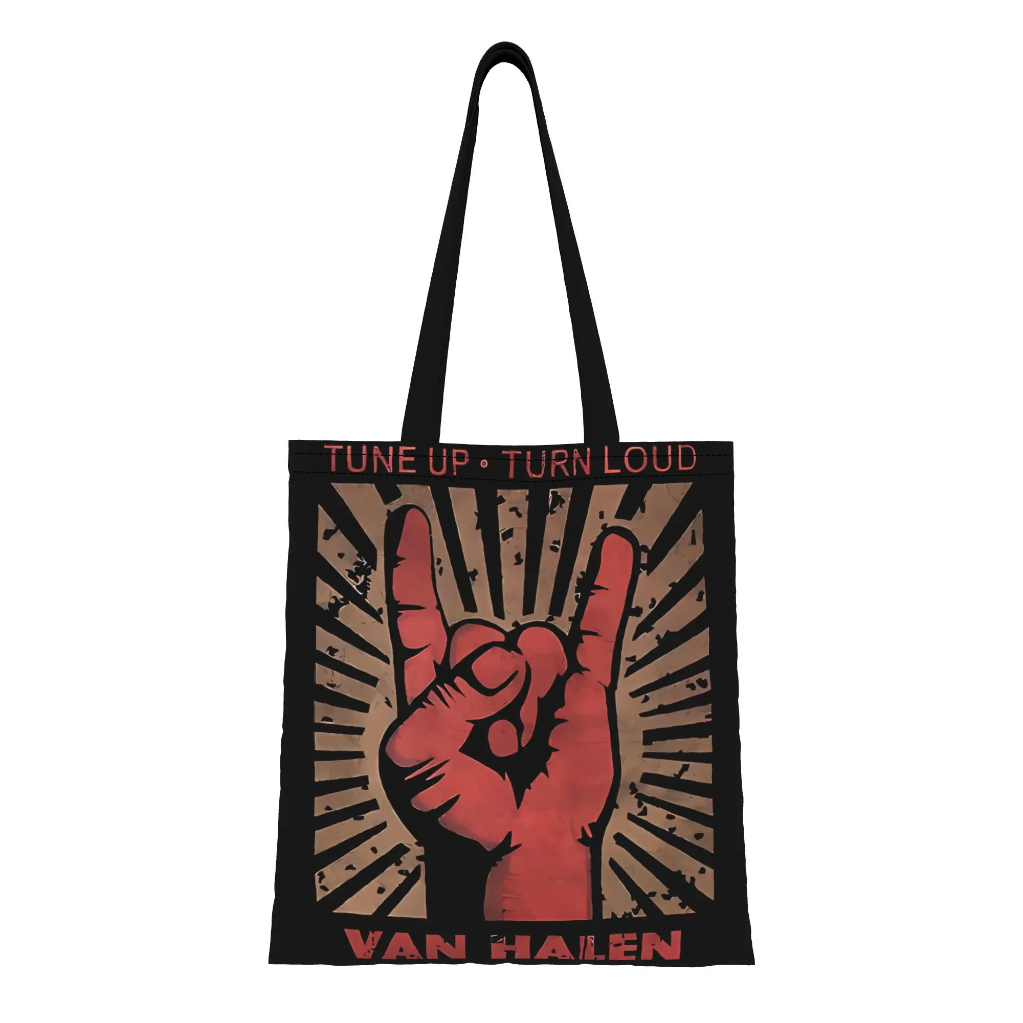 

Van Halen rock Music Canvas Woman Tote Bag Perfect for Shopping Travel Outdoor Heavy Duty Shoulder Handbag