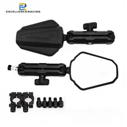 High Quality Universal Motorcycle Rear View Mirrors Foldable Rear View Handlebar Side Mirror Angle Adjustable
