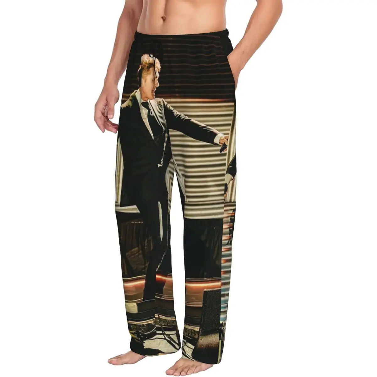 Custom El Sol De Mexico Luis Miguel Men Pajama Pants Lounge Sleep Sleepwear Bottoms with Pockets