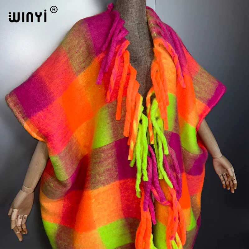 WINYI, capa de invierno, poncho largo de alta calidad, abrigo largo maxi, abrigo grueso y cálido para mujer, abrigos africanos, couverturesртка ж erotскW