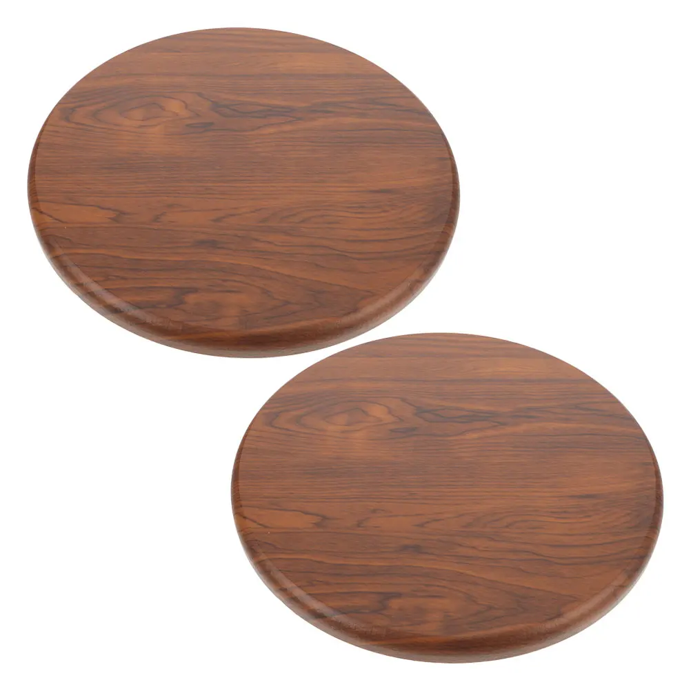 

2pcs Wooden Seat Replacement Solid Round Chair Seat Pad Bar Stool Repair Part Thickened Cushion For Home Office Commercial Use