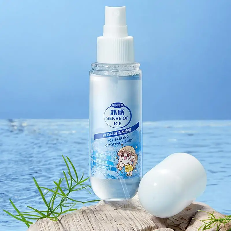 100ml ice cooling spray sports refrigeration refrigerant car rapid cooling agent human body cooling clothing cooling spray