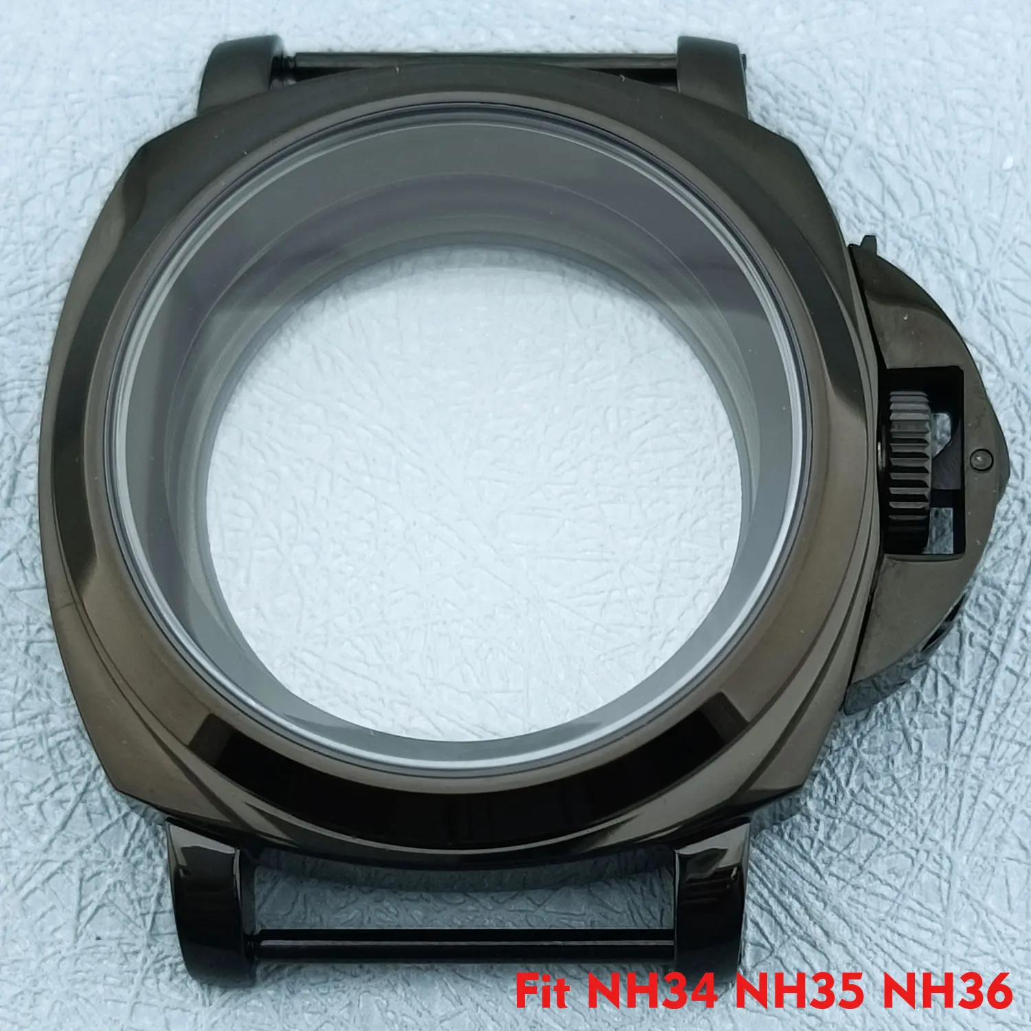 

Корпус часов NH35, 40 мм, сапфир, 10 АТМ, водонепроницаемый корпус из нержавеющей стали 316L с ручкой для NH35, NH36, аксессуары для часов с механизмом