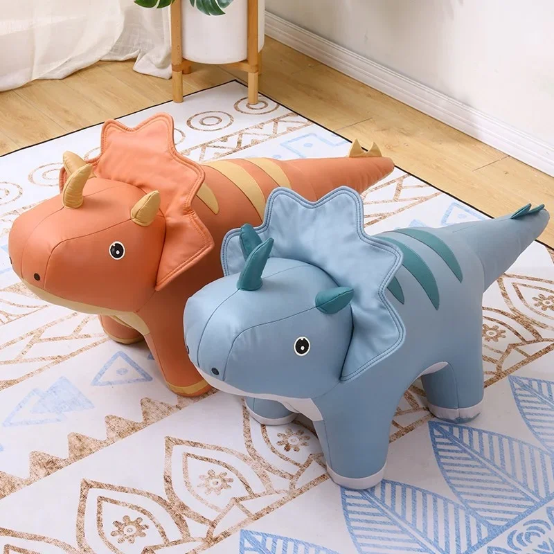  Dinosaur Stool For Children Creative Designer Animal Chair Cartoon Look Change Shoe Home Low Stool